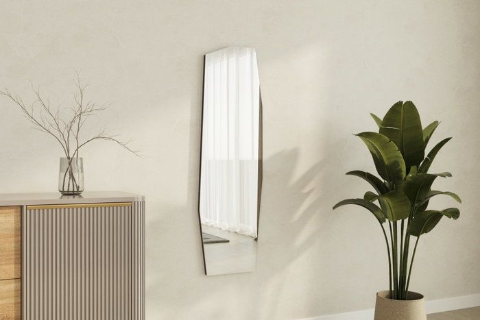 Hanah Home Espejo Ecológico Flotal-E Negro 40x120x2.2cm MDF